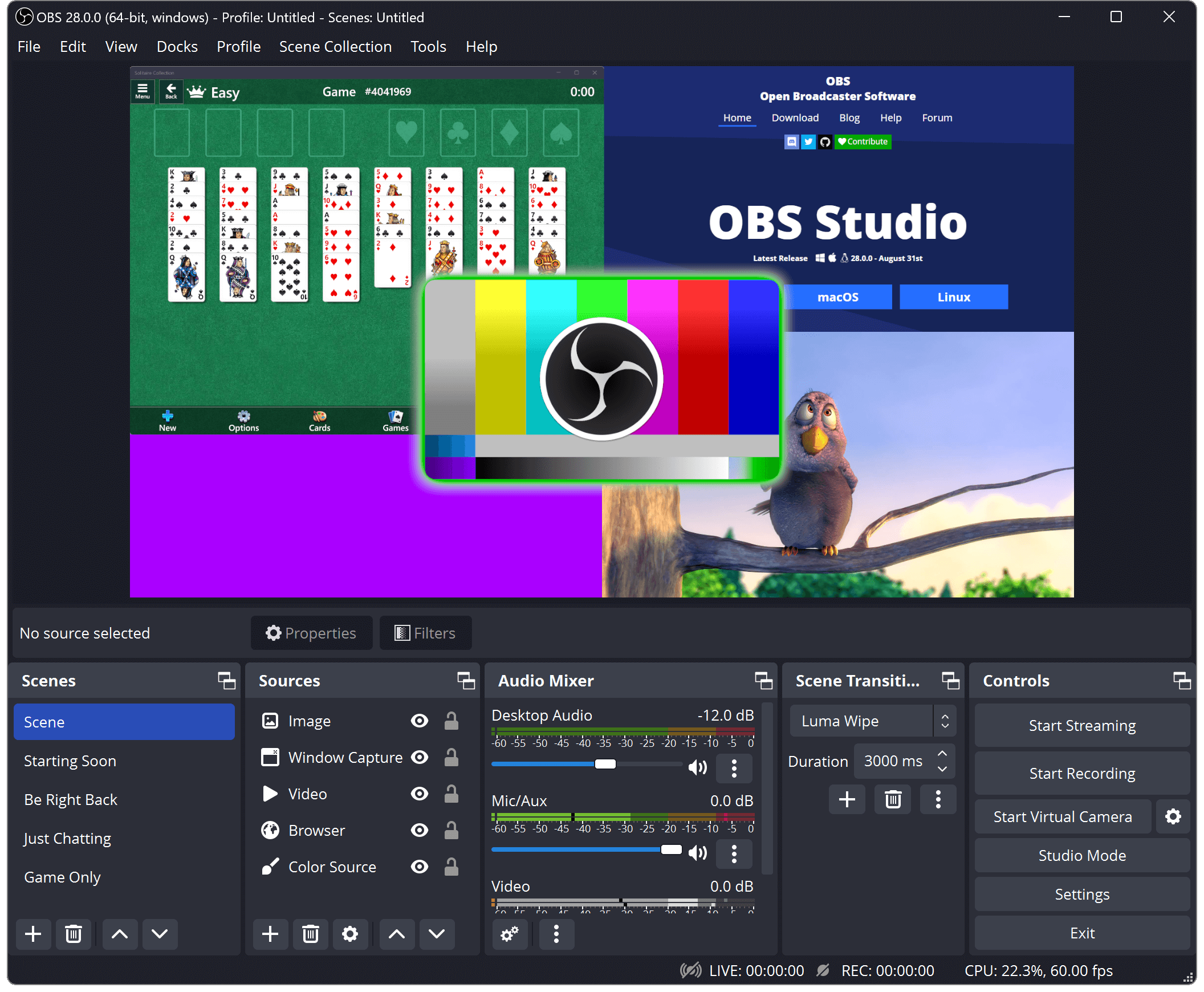 录屏还是直播？你也会用的OBS Studio